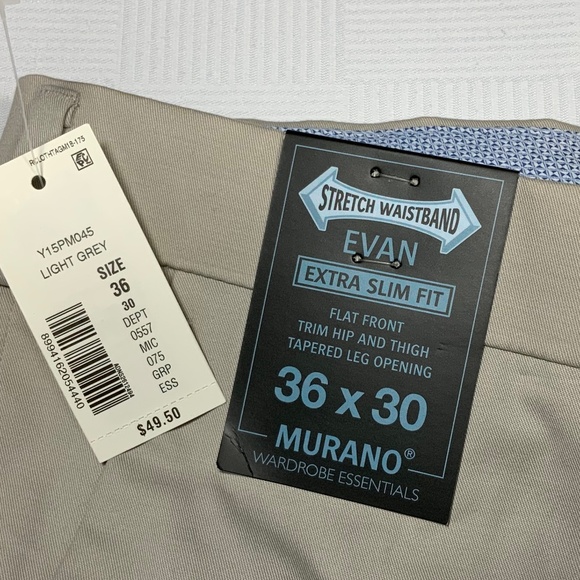 NWT - Murano Extra Slim Fit Evan Pants - 36 X 29-3/8 - Picture 10 of 12